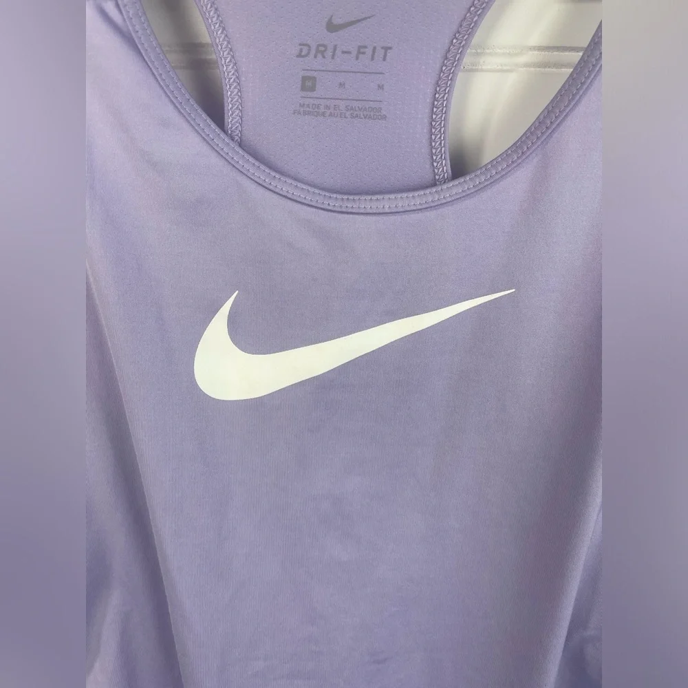 Nike Lavender Athletic Racerback Mesh Fitted Tank Top Medium Women’s EUC - Picture 8 of 8